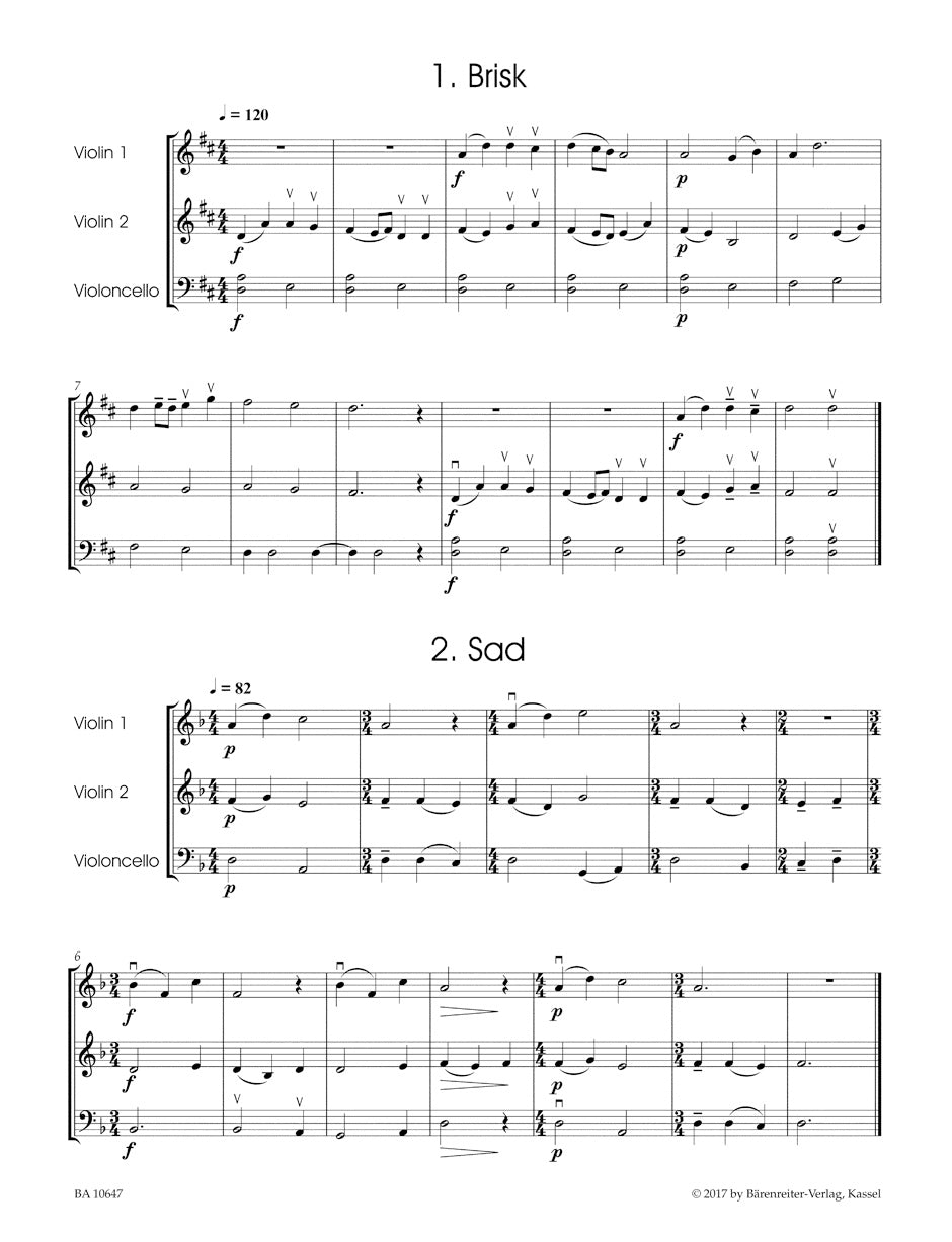 27 Miniatures for String Trio (two Violins and Cello or Violin, Viola, Cello)