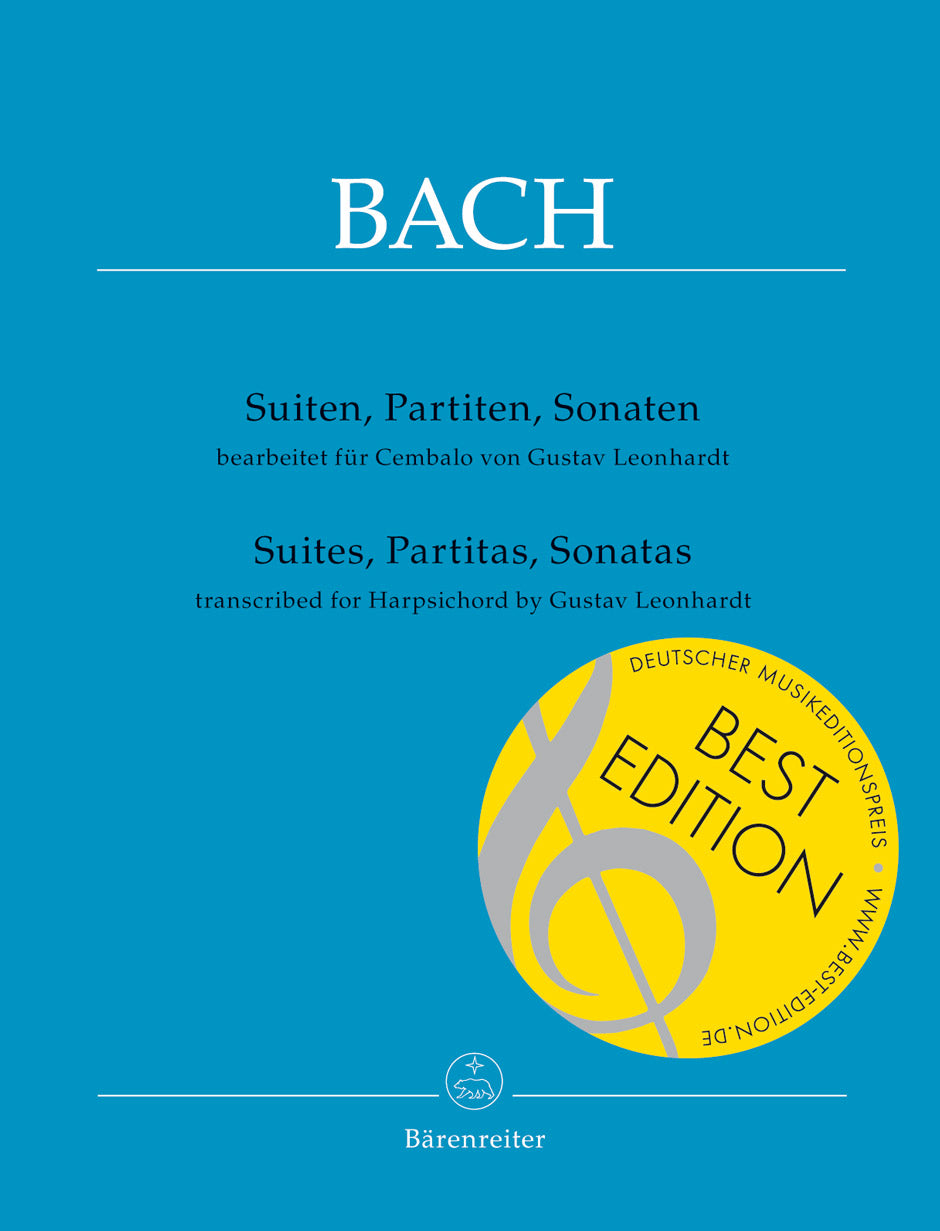 Bach Suites, Partitas, Sonatas (Transcribed for harpsichord)