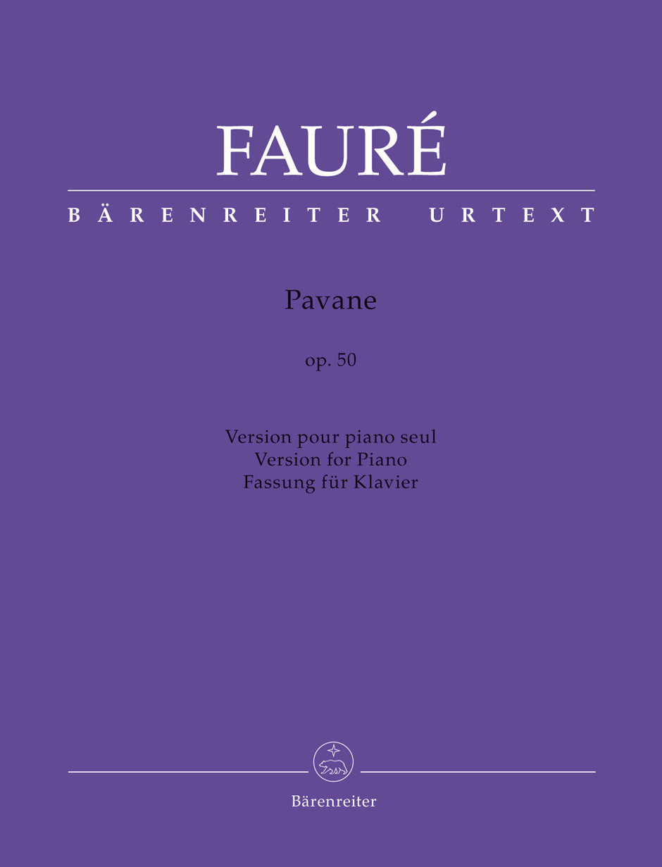 Faure Pavane for Piano op. 50