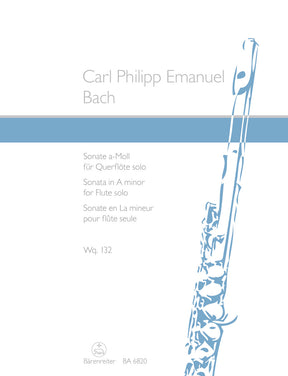 CPE Bach Sonata for Flute solo A minor Wq 132