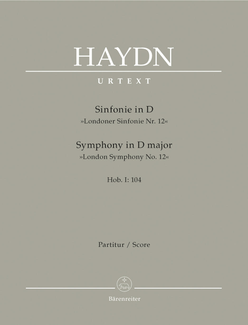 Haydn Symphony D major Hob.I :104 "London Symphony No. 12"