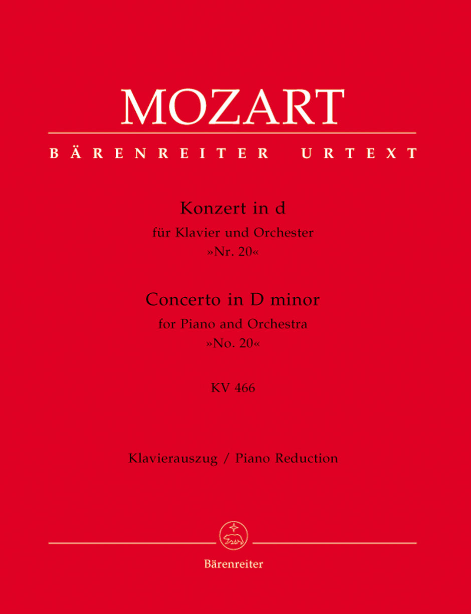 Mozart Concerto for Piano and Orchestra Nr. 20 D minor K. 466 (Piano Reduction)