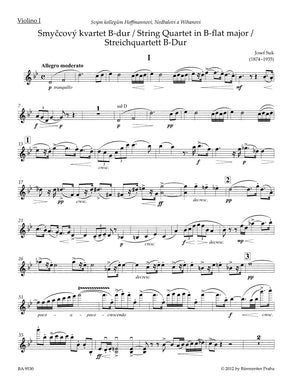 Suk String Quartet No 1 in B flat major Opus 11