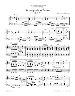 Beethoven Sonata quasi una Fantasia for Pianoforte in E-flat major op. 27 no. 1 / Sonata quasi una Fantasia for Pianoforte in C-sharp minor op. 27 no. 2 "Moonlight Sonata" (Discontinued))