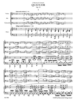 Faure Piano Quartet in c minor Opus 15 N 48
