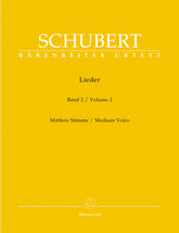 Schubert Lieder, Volume 2 (Medium voice)