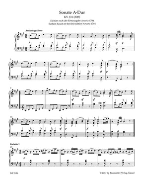 Mozart Sonata for Piano A major K. 331 (discontinued)