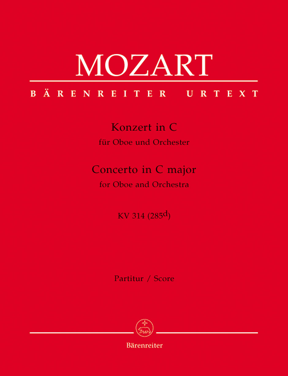 Mozart Concerto for Oboe and Orchestra C major K. 314 (285d)