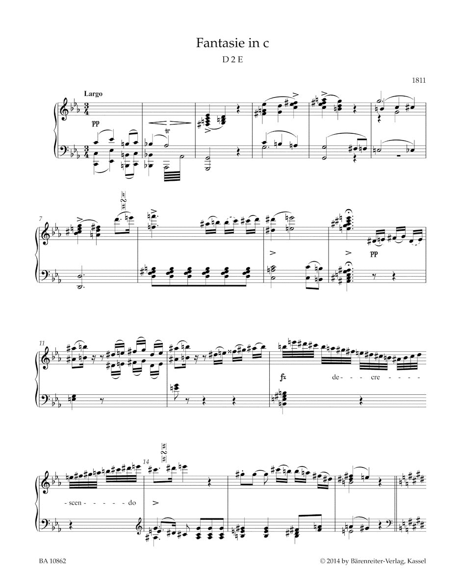 Schubert Fantasies for Piano