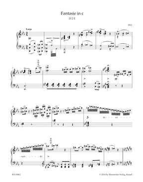 Schubert Fantasies for Piano