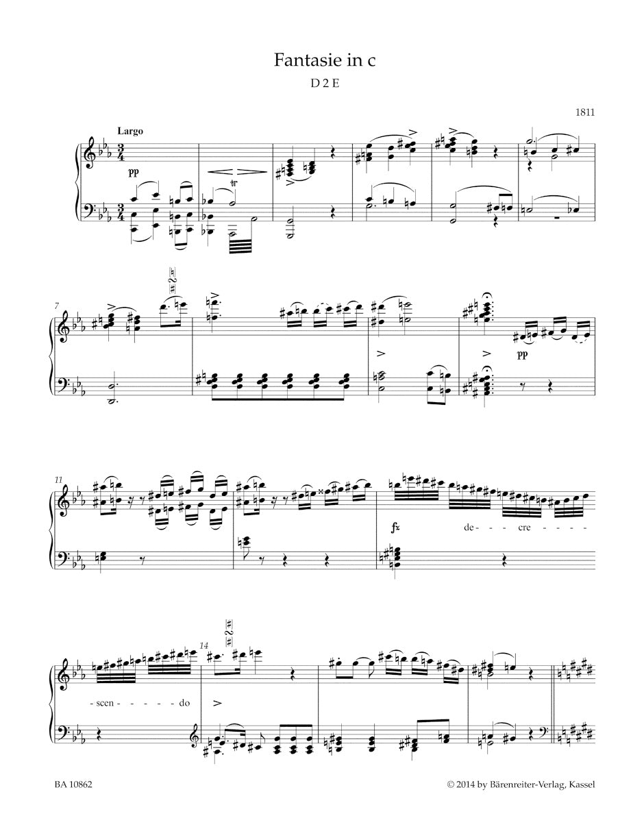 Schubert Fantasies for Piano