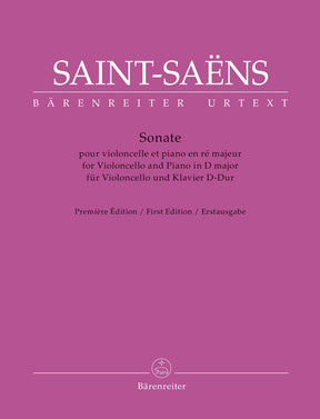 Saint-Saens Sonata for Violoncello and Piano D major (Incomplete)