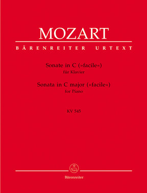 Mozart Sonate für Klavier C-Dur KV 545 "Facile"