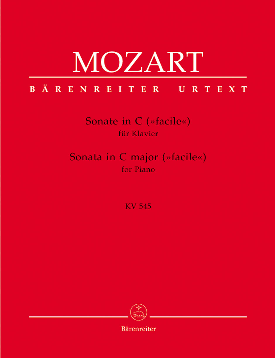 Mozart Sonate für Klavier C-Dur KV 545 "Facile"