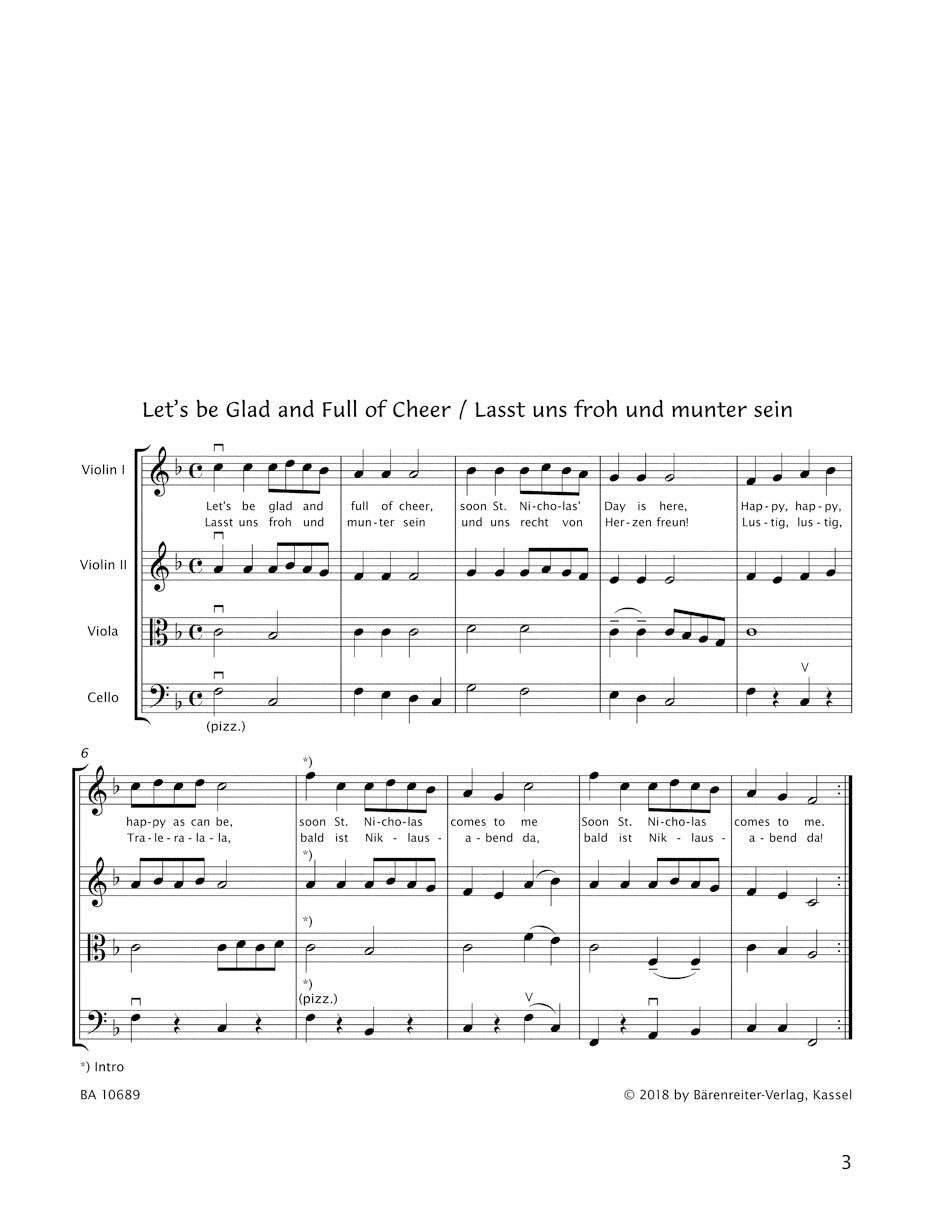 Sassmannshaus Christmas for Beginner String Ensembles