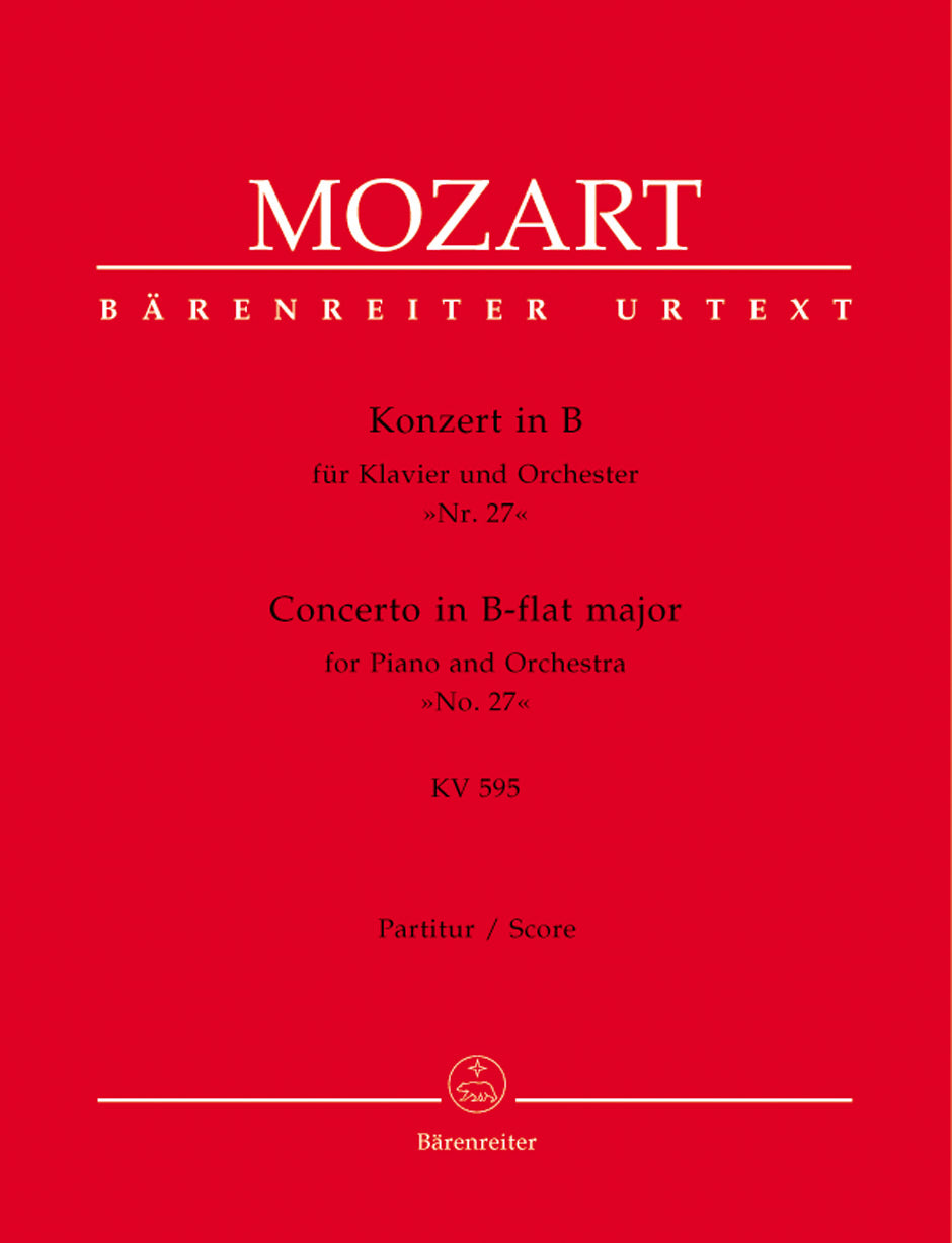 Mozart Concerto for Piano and Orchestra Nr. 27 B-flat major K. 595