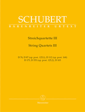 Schubert String Quartets Volume 3