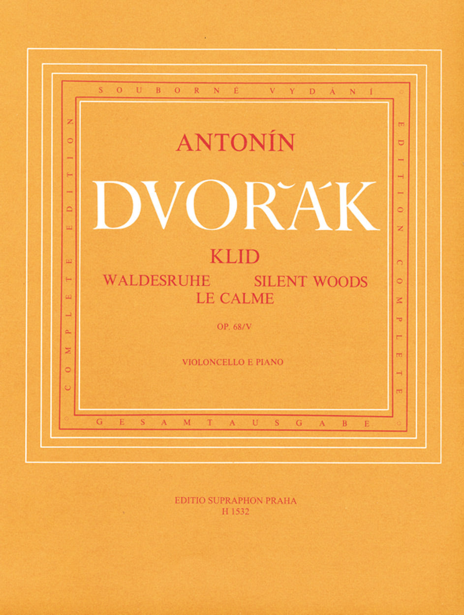 Dvorak Silent Woods op. 68 Nr. 5 CLEARANCE SHEET MUSIC / FINAL SALE