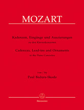 Mozart Kadenzen, Eingänge und Auszierungen zu den Klavierkonzerten von Wolfgang Amadeus Mozart