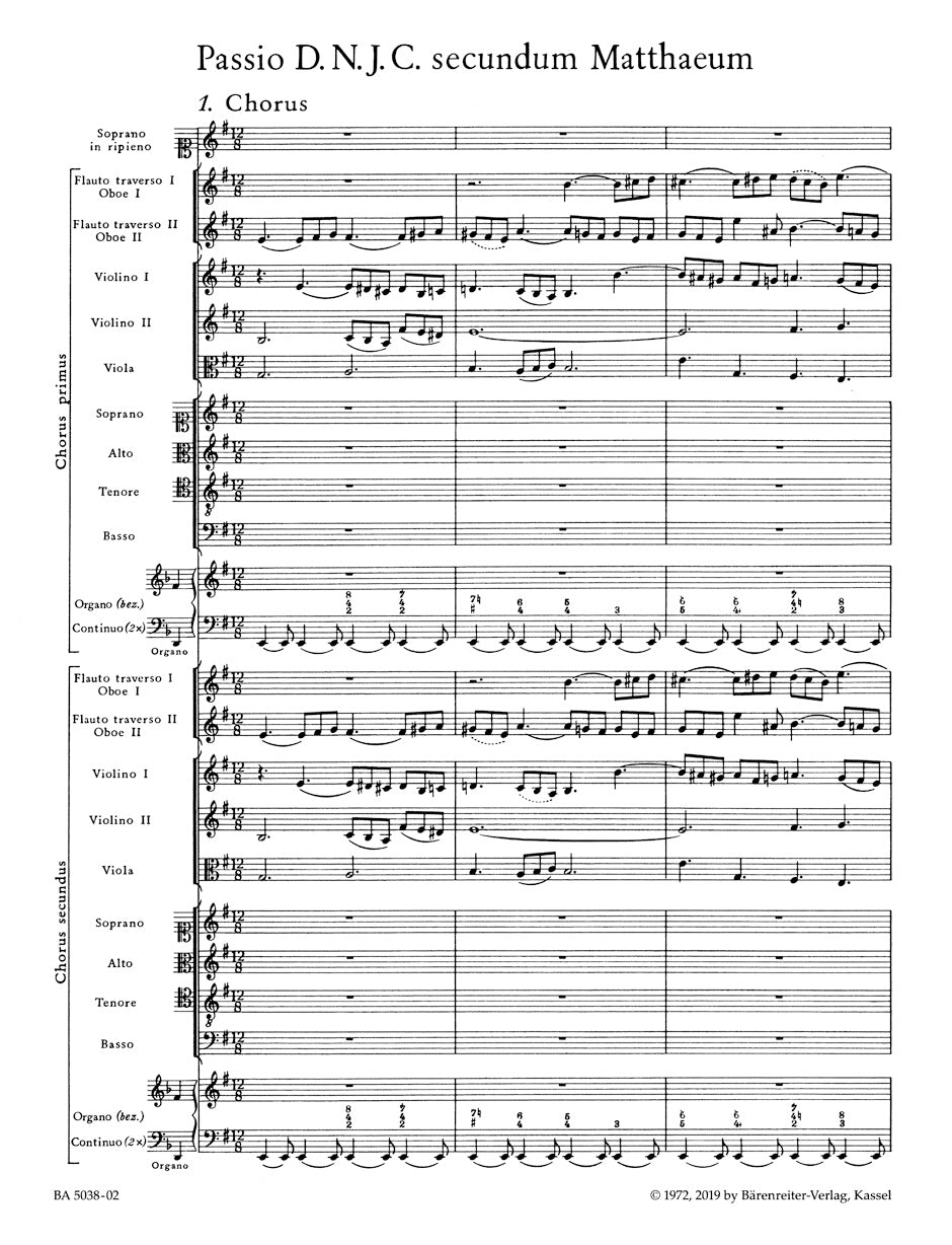 Bach St. Matthew Passion BWV 244