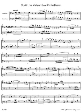 Rossini Duetto for Violoncello and Contrabass