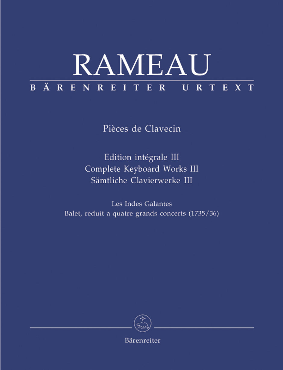 Rameau Sämtliche Clavierwerke, Band III