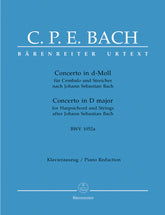 CPE Bach Harpsichord Concerto D minor BWV 1052a (based on Johann Sebastian Bach. First edition)