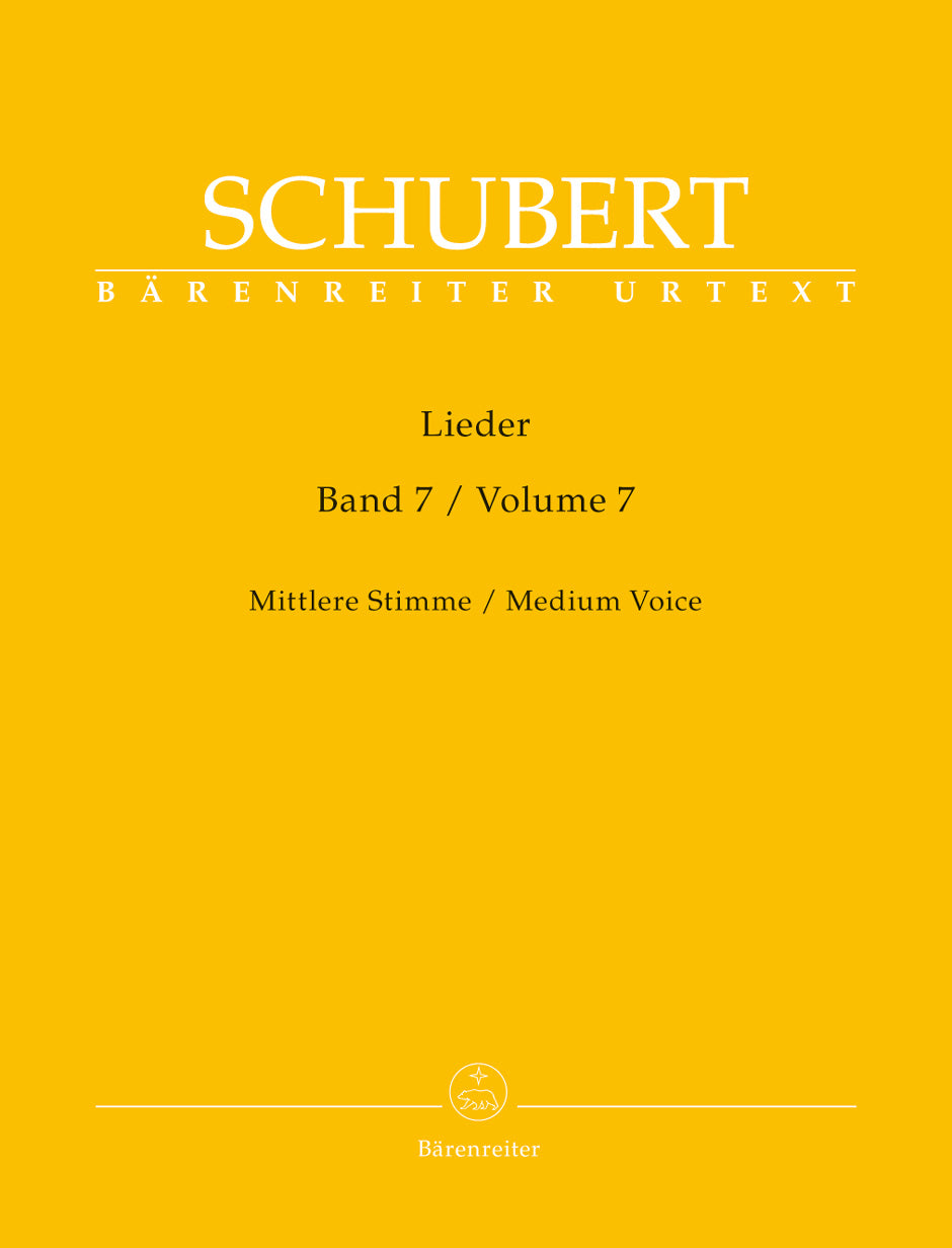 Schubert Lieder, Volume 7 (Medium voice)