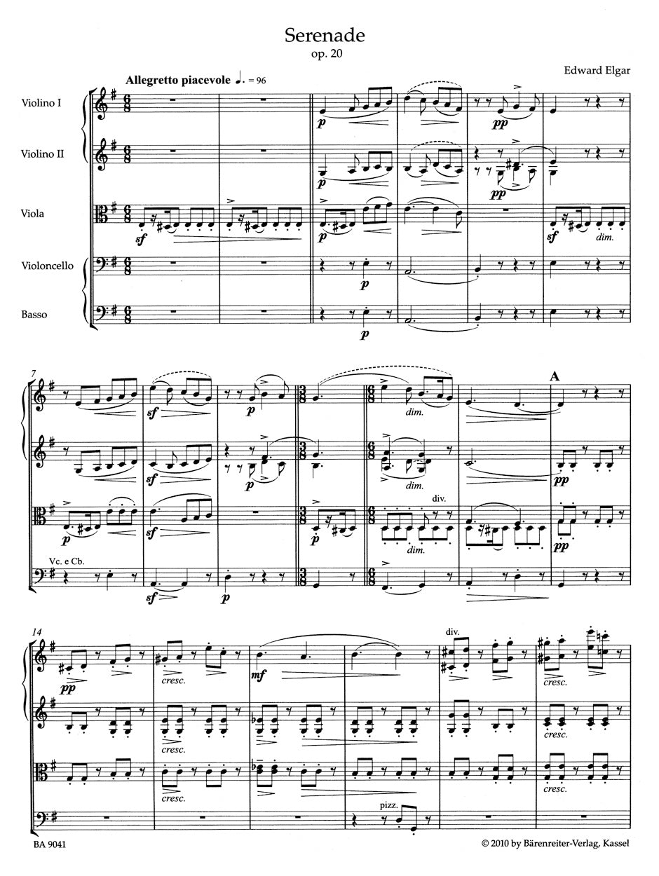 Elgar Serenade for Strings op. 20