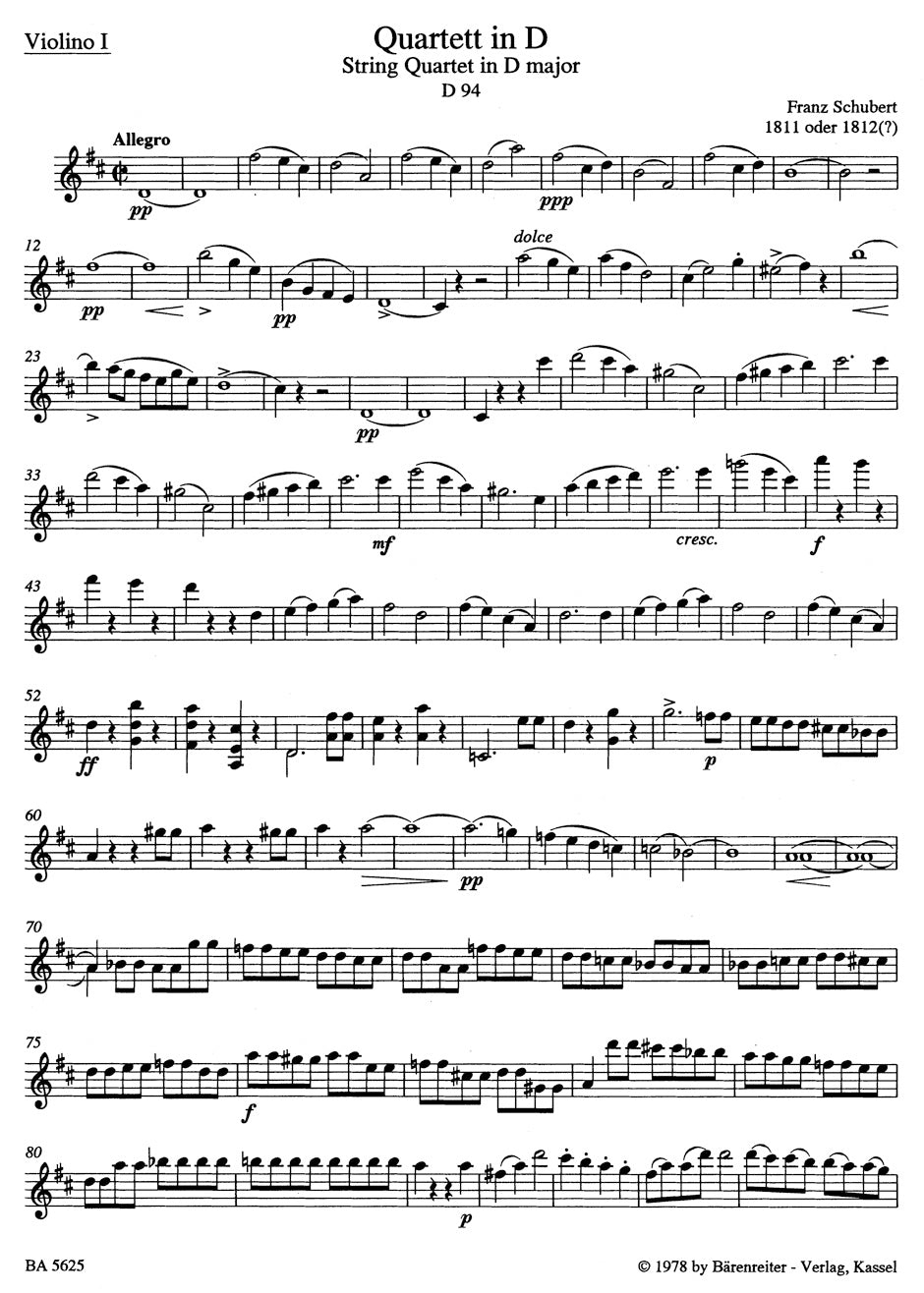 Schubert String Quartets Volume 1