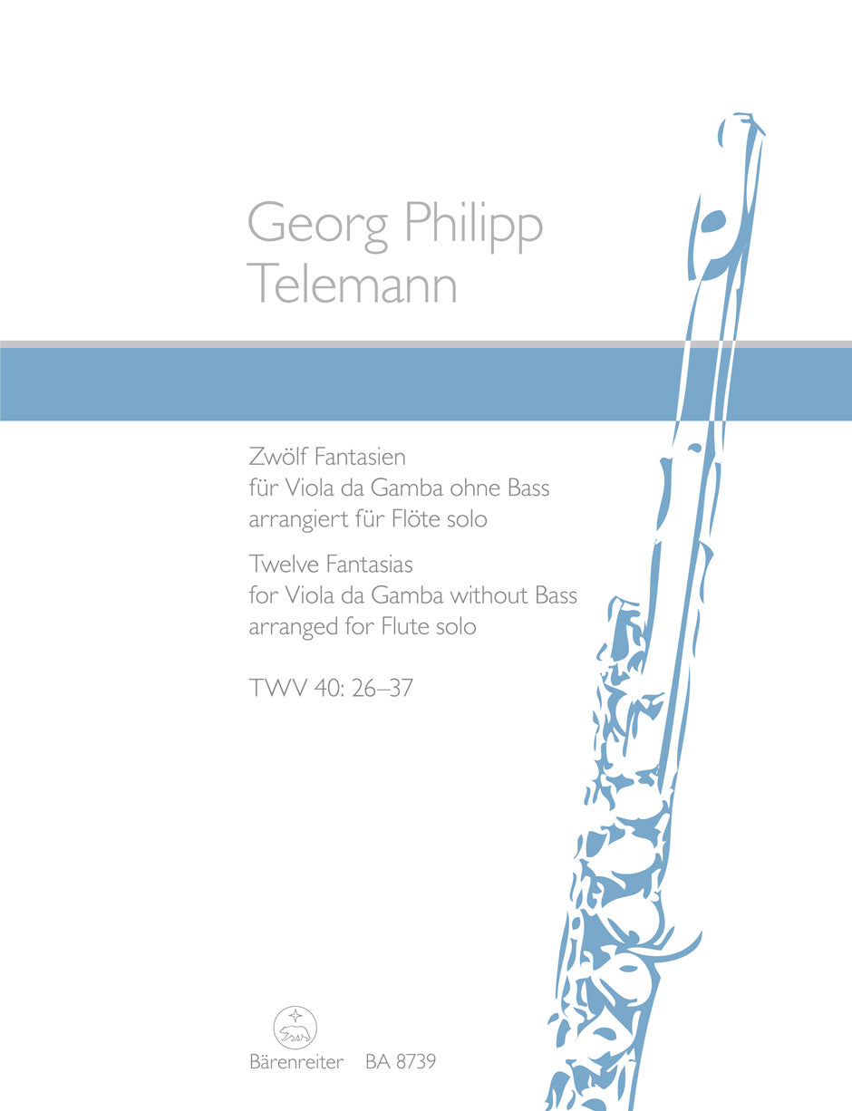 Telemann 12 Fantasias for Flute Solo TWV 40:26–37