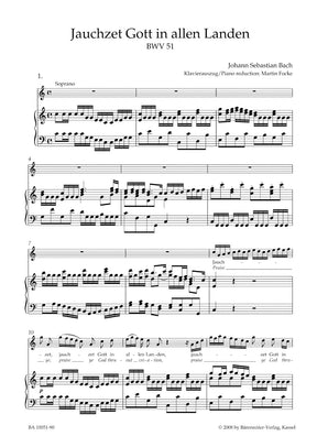 Bach Praise ye God thruout creation BWV 51 -Cantata for the 15th Sunday after Trinity-