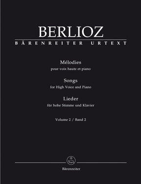 Berlioz Songs for High Voice and Piano (Volume 2)