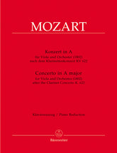 Mozart Concerto for Viola and Orchestra A major (1802) (after the Clarinet Concerto K. 622)