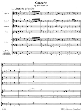 Handel Concerto for Organ and Orchestra G Minor op. 4/1 HWV 289
