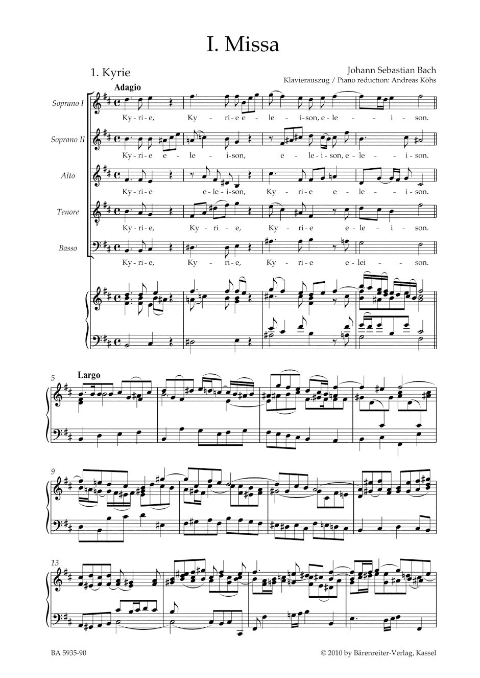 Bach Mass B minor BWV 232 (New revised version)
