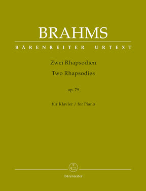 Brahms Two Rhapsodies op. 79