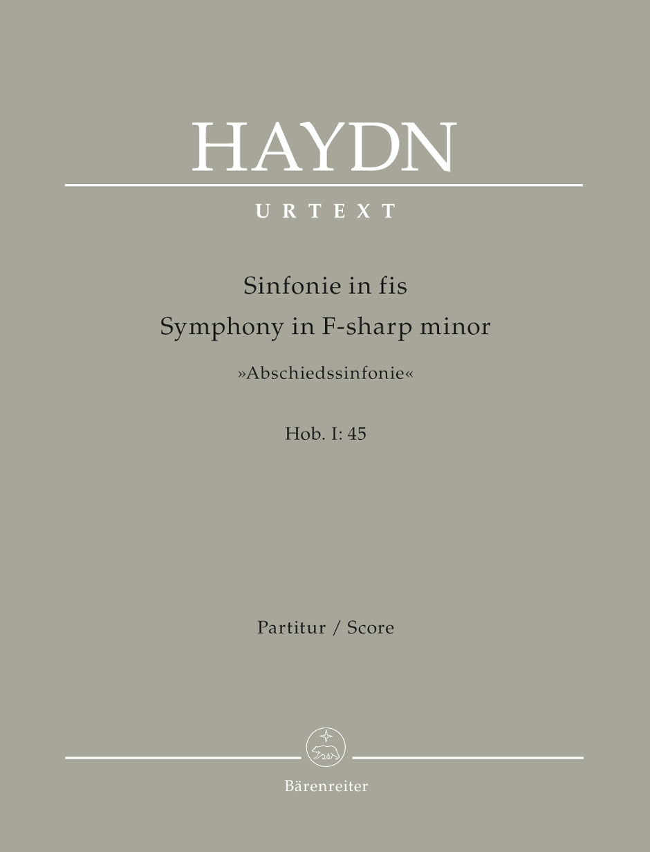 Haydn Symphony in F-sharp minor Hob. I:45 "Farewell Symphony"
