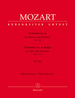 Mozart Concerto for Piano and Orchestra No. 12 A major K. 414 (Piano Reduction)