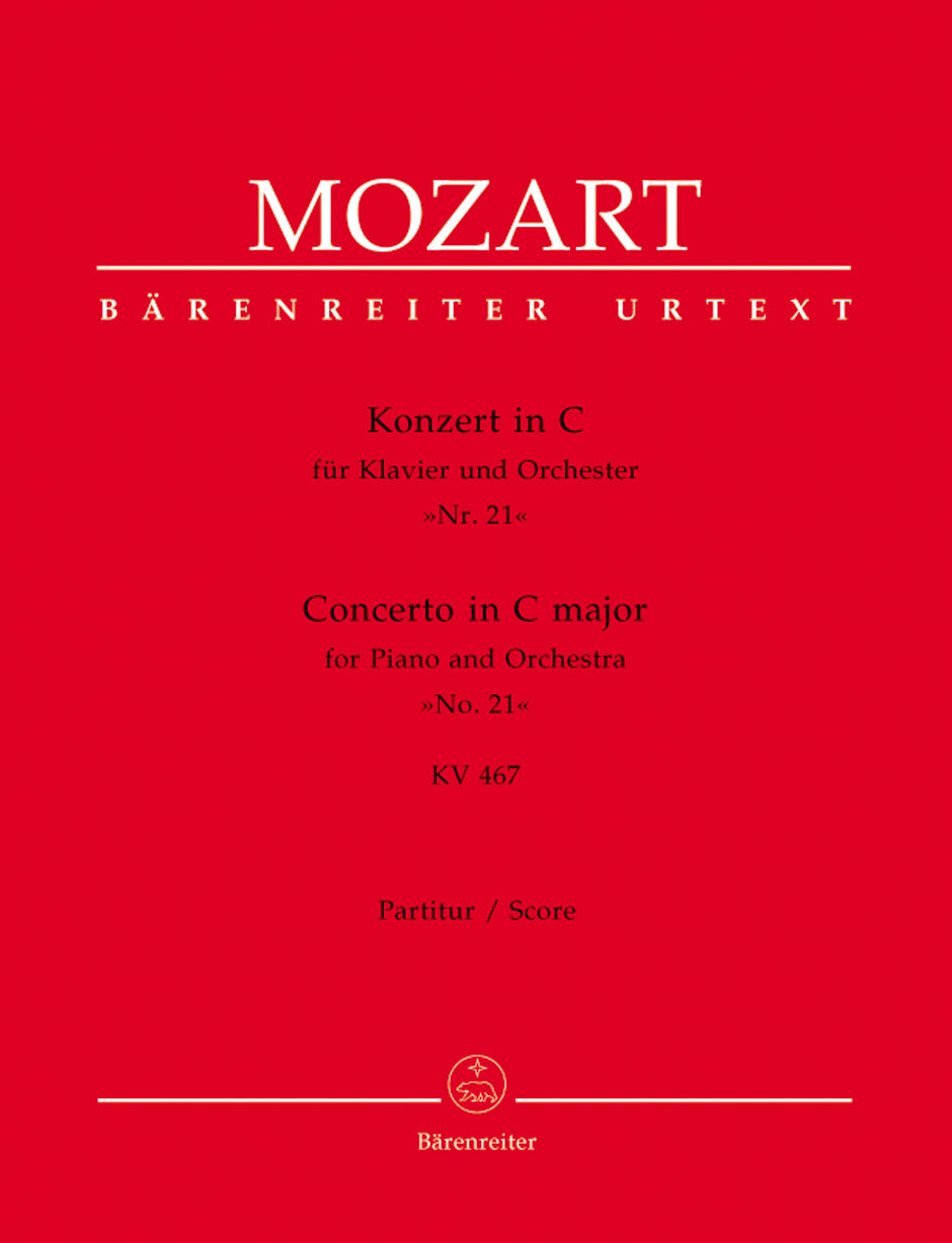 Mozart Concerto for Piano and Orchestra No. 21 C major K. 467 (Full Score)