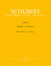 Schubert Lieder, Volume 4 (Low voice)