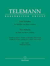 Telemann Two Sonatas for Flute and Basso continuo (from Essercizii musici)