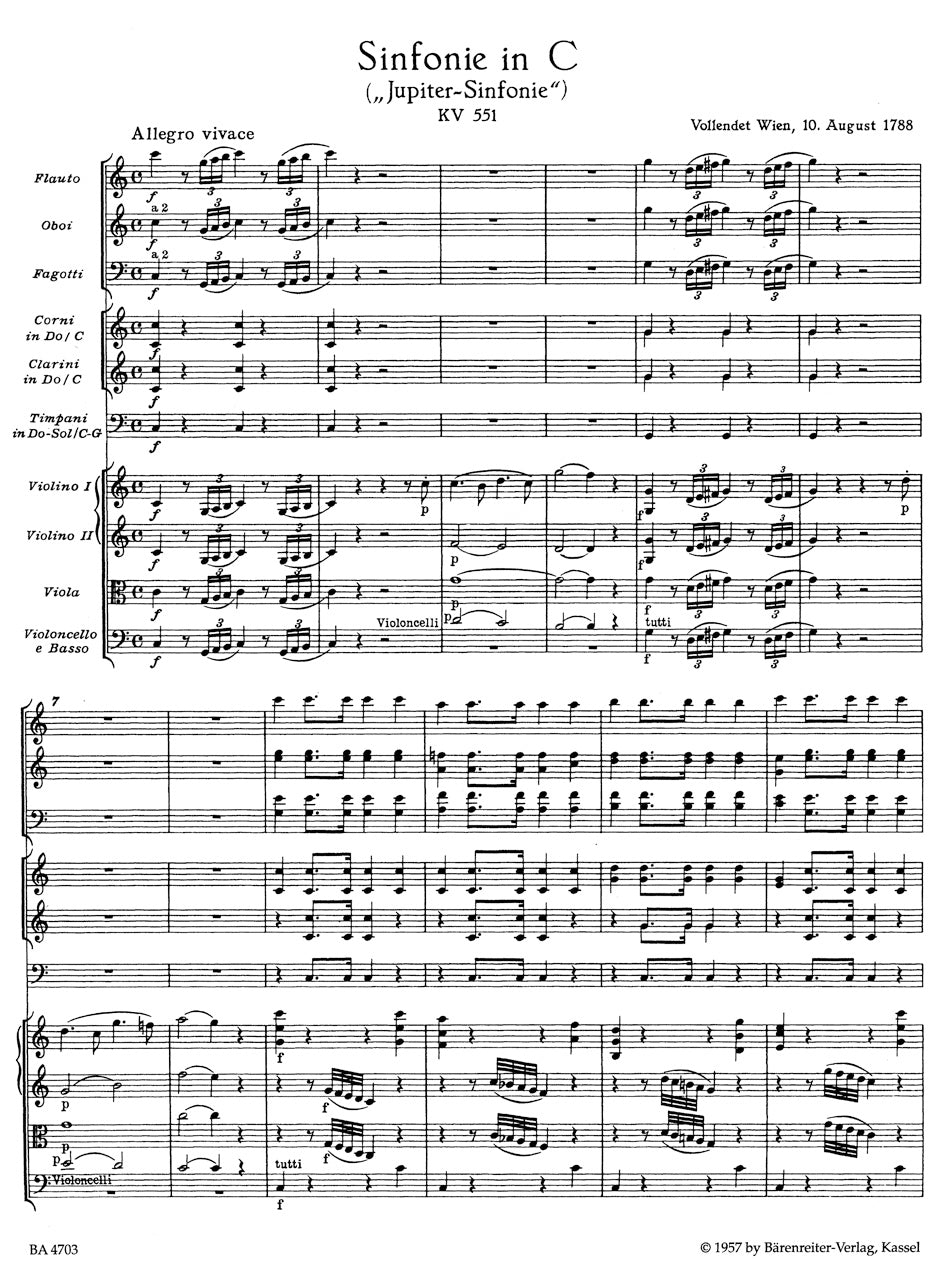 【非売品】モーツァルト交響曲第41番　スコア　音楽之友社 Mozart Symphony No. 41 C major K. 551 