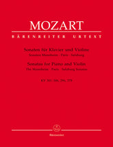 Mozart Sonatas for Piano and Violin -The Mannheim, Paris, Salzburg Sonatas-