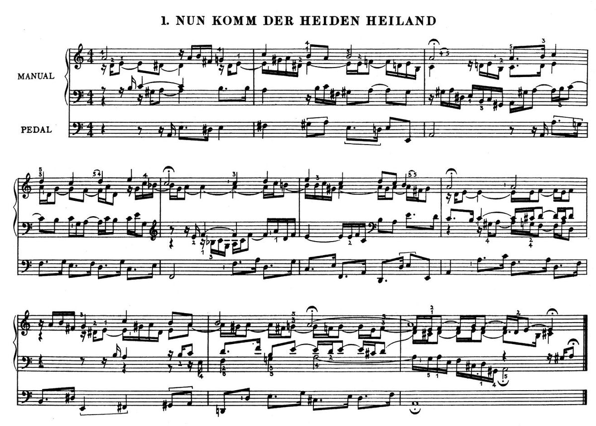 Bach Orgelbüchlein und andere kleine Choralvorspiele