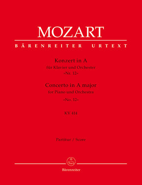 Mozart Concerto for Piano and Orchestra Nr. 12 A major K. 414 (Full Score)