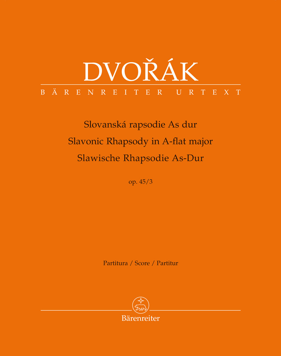 Dvorak Slavonic Rhapsody in A flat major op. 45 No. 3