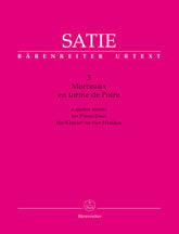 Satie 3 Morceaux en forme de Poire for Piano Duet