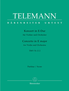 Telemann Concerto for Violin and Orchestra E major TWV 51:E2