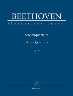 Beethoven String Quartets op. 59 Miniature Score